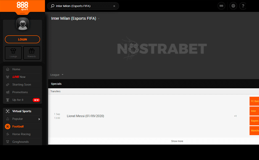 888sport eSports section