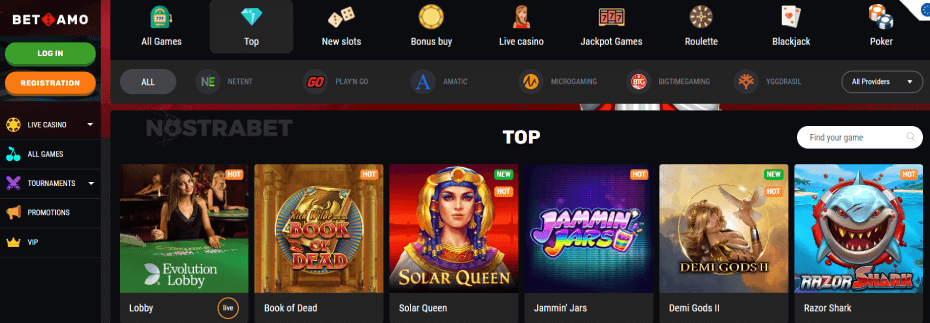 Betamo Casino Design