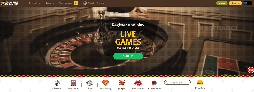 Bob casino site