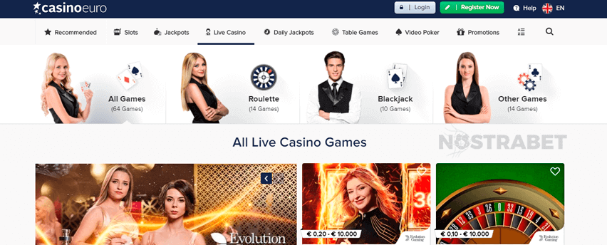 CasinoEuro live casino