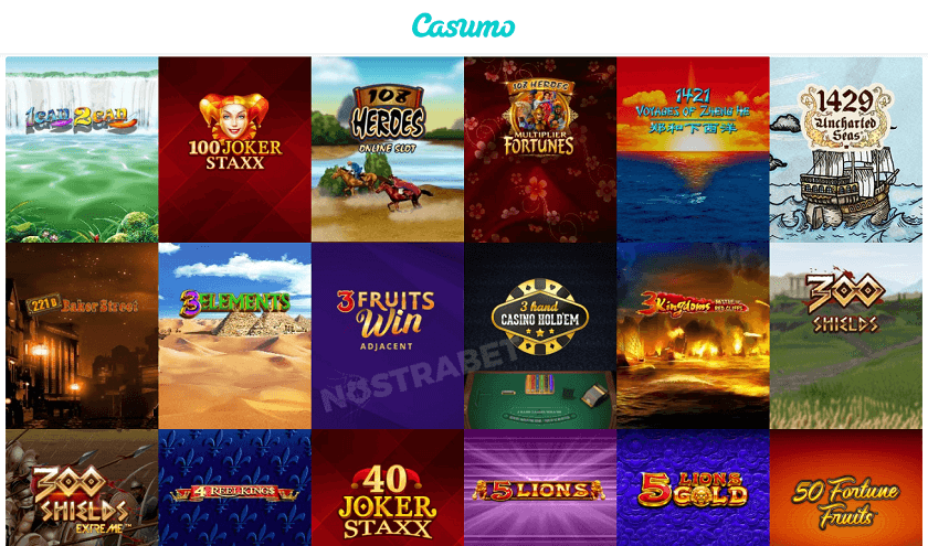 Casumo casino games