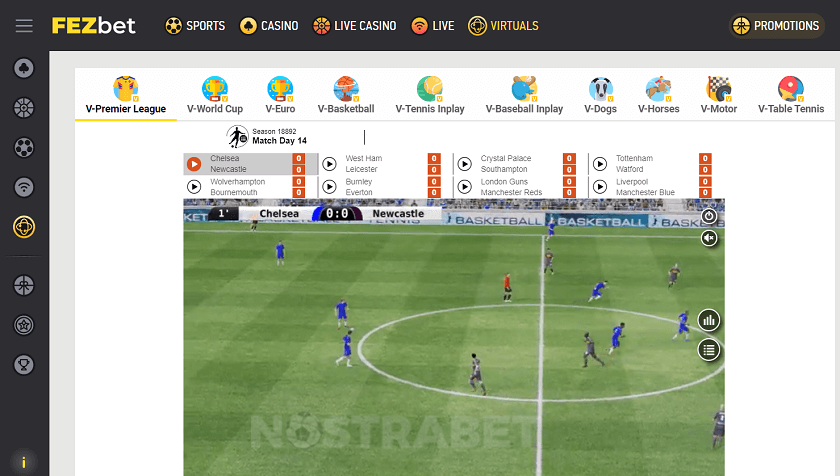 Fezbet virtual sports