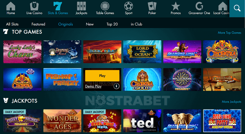 Grosvenor Casino Games
