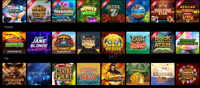 Jackpotcity casino games