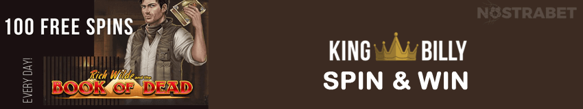king billy spin and win offer