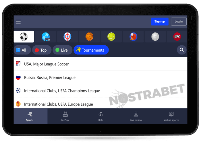 mobile site version of betmaster