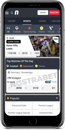 Novibet mobile version