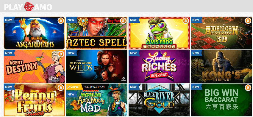 Playamo casino games
