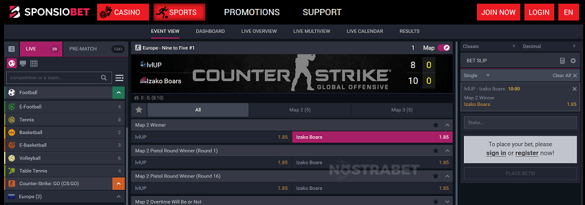 Sponsiobet eSports