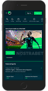SportsBet mobile version