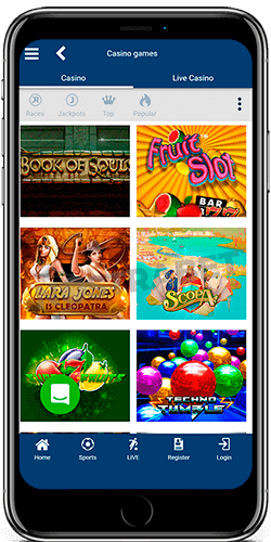 WirWetten mobile casino for iOS